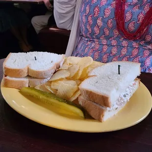 Shrimp salad sandwich