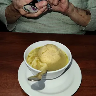 Matzo ball soup