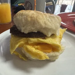 Sausage, Egg and Cheese Biscuit