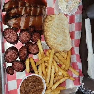 Two Meat Combo: Sausage &amp; Brisket
