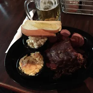 3 meat combo - ribs, brisket and sausage
