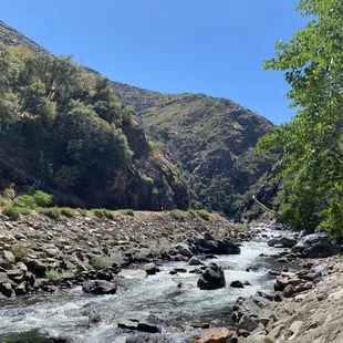 Outside the cave on the journey to the entrance.