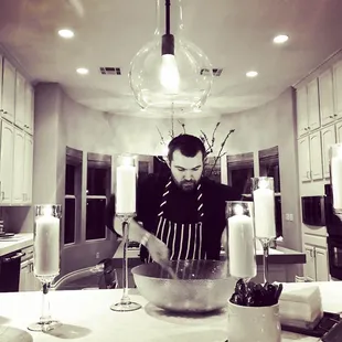 Private Cooking Services include: Coursed Dinners, weekly/daily plans, meal prep, small parties, cocktail hours.