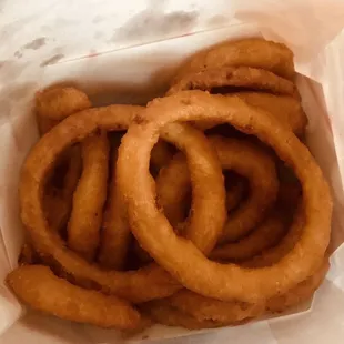 Onion Rings. Perfectly battered &amp; fried.