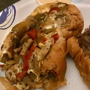 Hot Veggie &amp; Cheese Sub