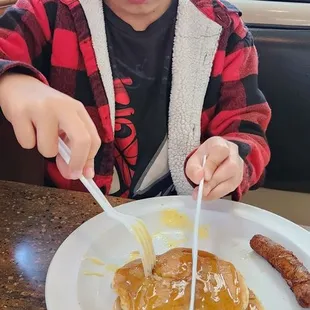 Kids breakfast, my son says he gives it a 10 out of 10