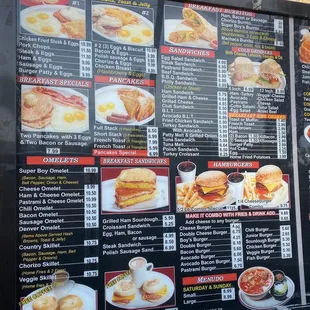 Drive thru menu
