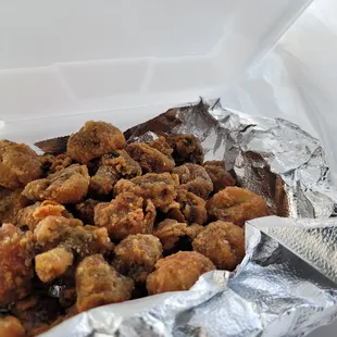 Fried mushrooms... very tasty... I was surprised