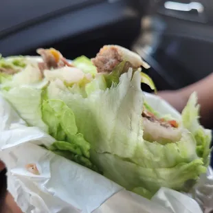 The lwttuxe wrapped cheeseburger.. another great sammich.... fried were good also