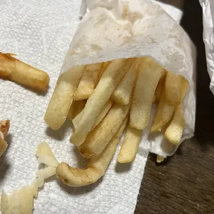 Undercooked fries