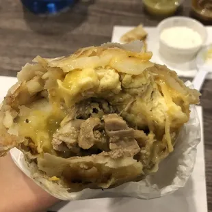 Chile verde breakfast Burrito. Good