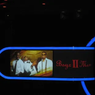 The screen before the show.