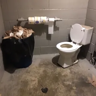 Nasty disgusting bathrooms that are not cleaned!