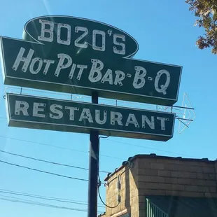 The original Bozos Hot Pit Bar B Q