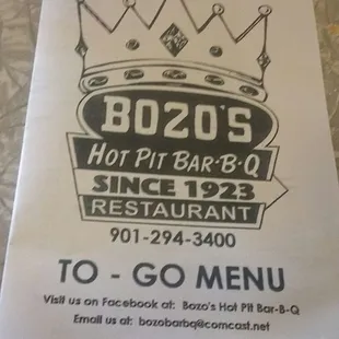 If you can&apos;t stay for a spell pick up a menu &amp; call in your order.