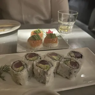 sushi, sushi and sashimi, sashimi, food