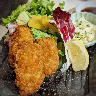 Deep fried oysters