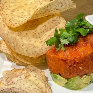 Spicy Tuna Taro Chip
