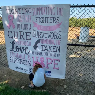 Vinyl background printed by Brentwood Reprographics