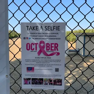 Sign for selfie pictures