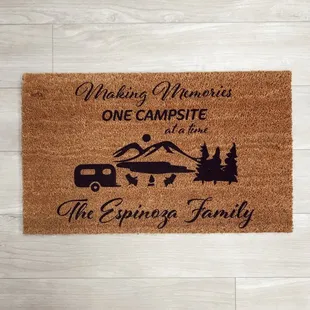 Personalized doormat