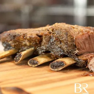 ribs on a cutting board