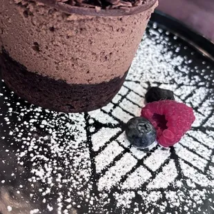 Brownie Belgian Chocolate Mousse - this was scrumptious!