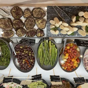 various types of food