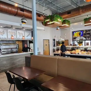the dining area