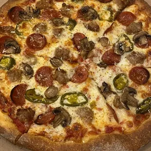 NY Pepperoni, Sausage, Mushroom &amp; Jalapeno