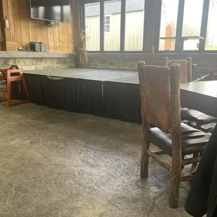 Stage where they'll have live music.