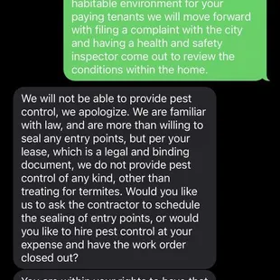 Rat infestation response.