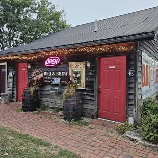 the front of the restaurant