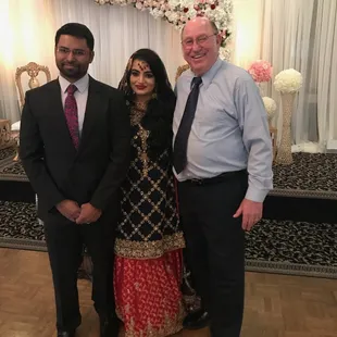 Photo with Bride and Groom at TorNino's in Fresno