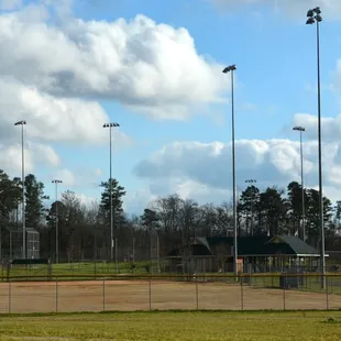 Baseball Field with Night LIghting