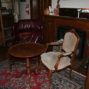 Relax in the back parlor