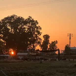 the setting of the setting sun