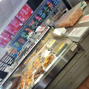 a person standing in front of the counter