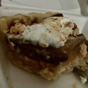 Sad chocolate peanut butter pie. Just not the same anymore.