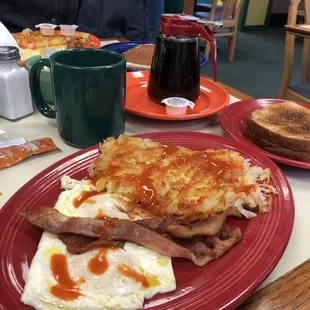 2 Eggs Any Style with 3 Strips of Bacon