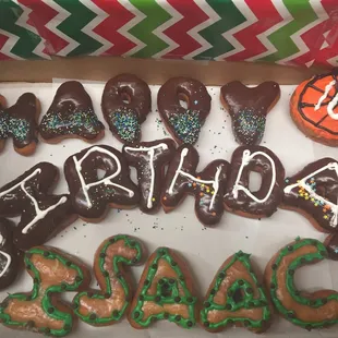 Birthday Donuts! Call one day ahead to order :)