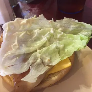 I love it when I get a nice leaf of lettuce like this.