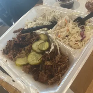 2 Meats (8 oz. Total) with 2 Sides Meal Deal
