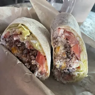 Chopped cheese wrap