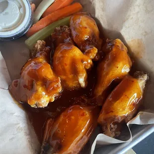 Mango habanero wings