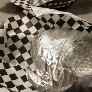 Baby Brady burger and French fries