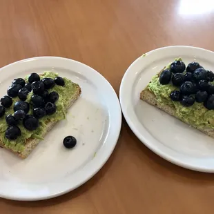 Blueberry avocado toast