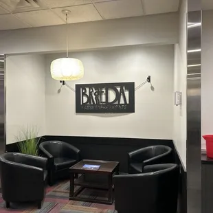 the waiting area