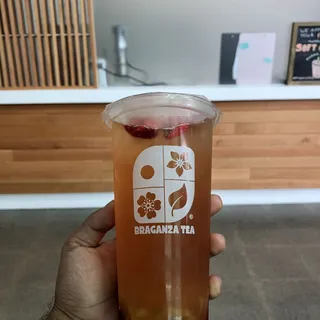 10. Straw-Mango Fruit Tea