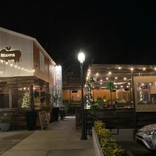 outside